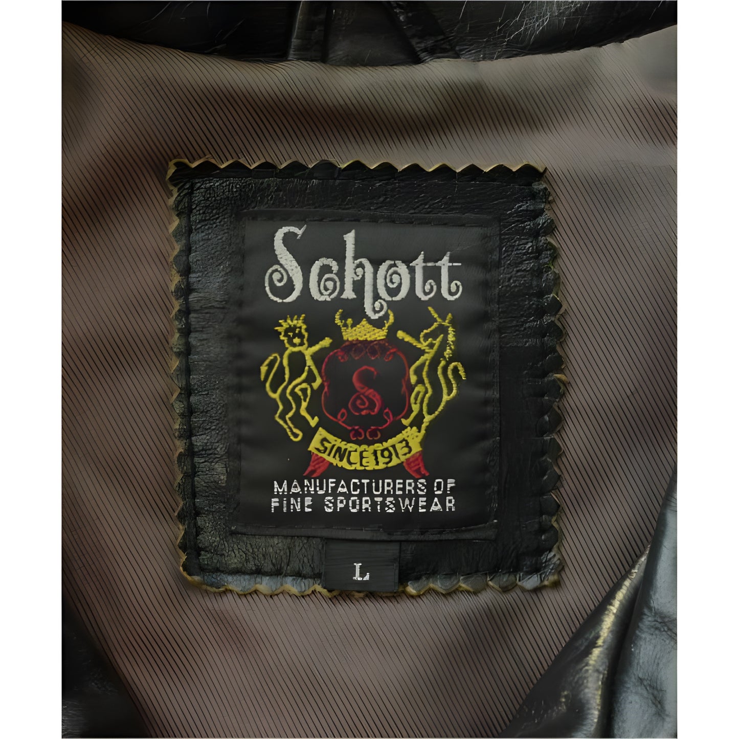 SCHOTT VINTAGE LEATHER BIKERS JACKET
