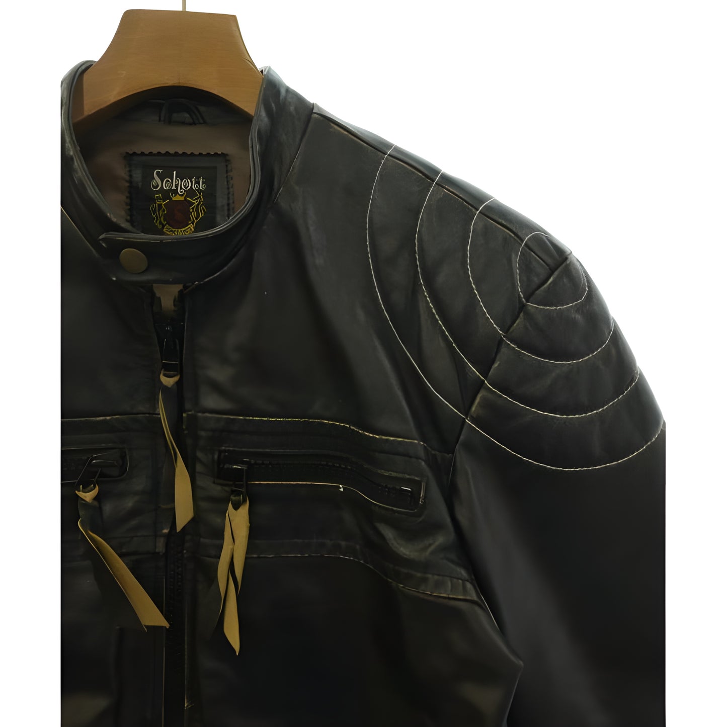 SCHOTT VINTAGE LEATHER BIKERS JACKET